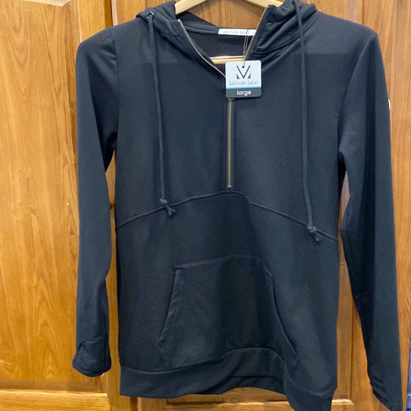 Michelle Mae Tops - 🟣NWT Michelle Mae Cloud Soft zip hoodie size large
